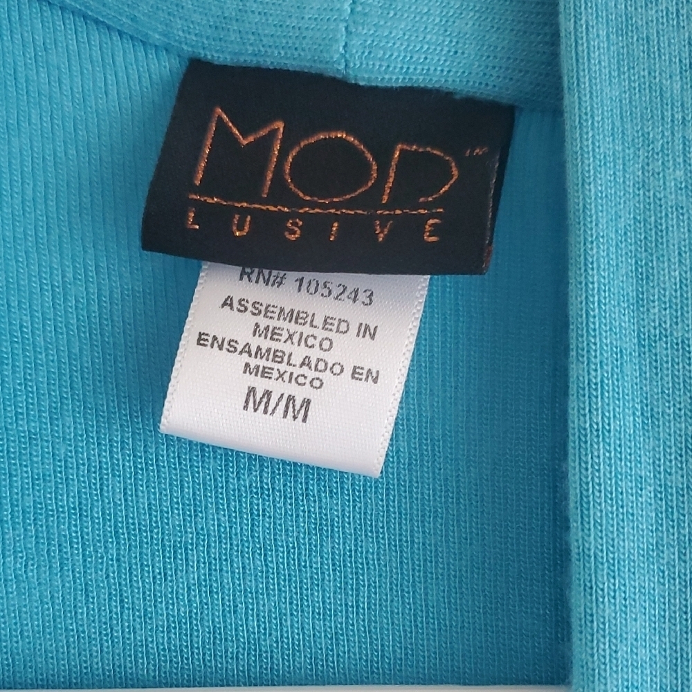 Chic Turquoise Women's Cardigan - Picture 2 of 3